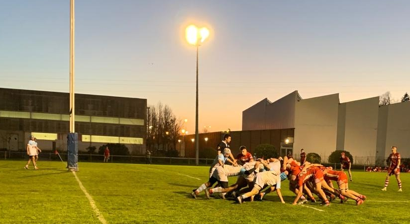 Rhondda Schools vs Aviron Bayonnais on their rugby tour to france