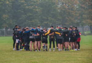 REME rugby huddle