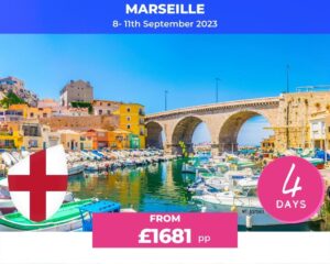 Rugby world cup 4 days Marseille from £1681pp